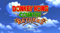 Donkey Kong Country Returns Title Screen